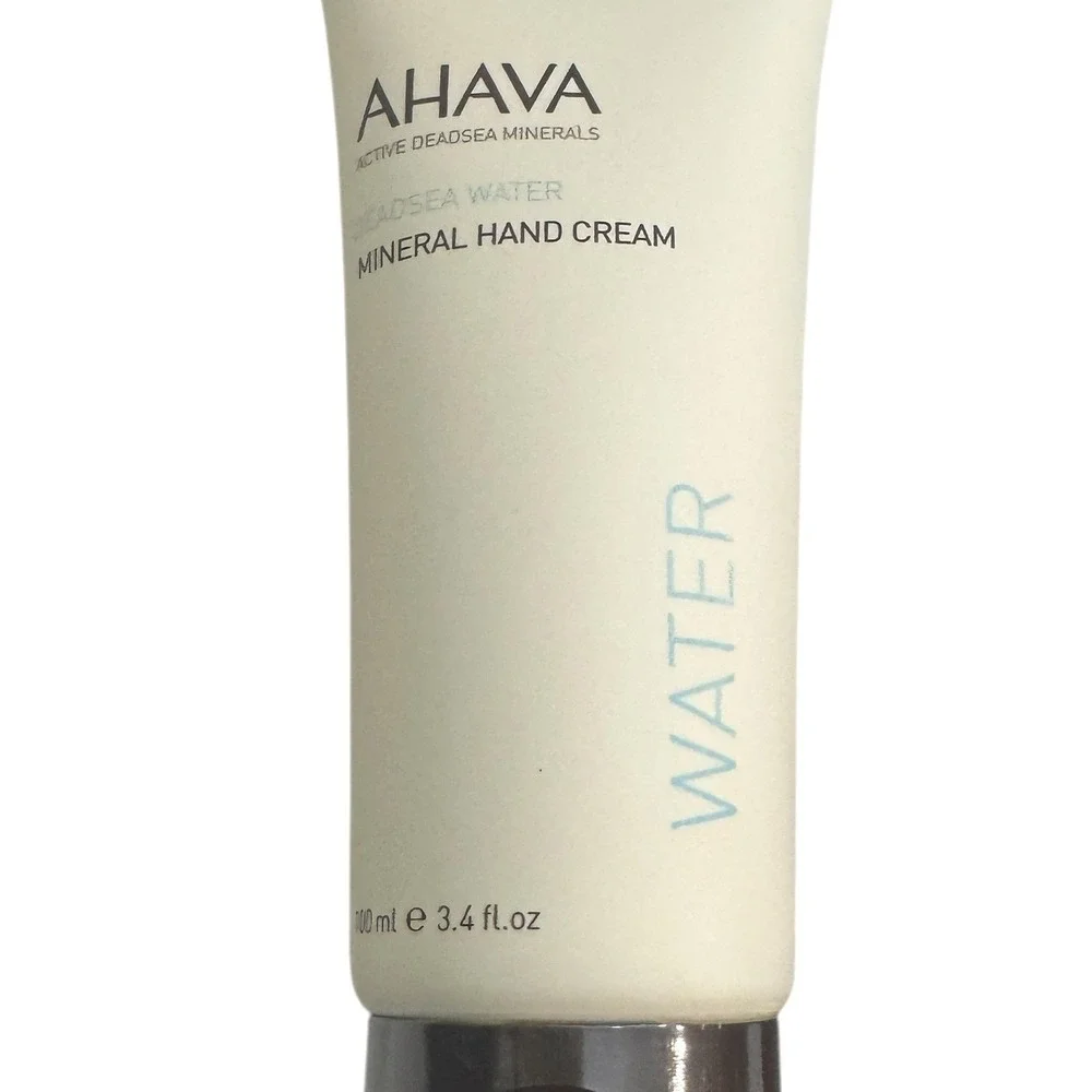 AHAVA Dead Sea Minerals 3pc Set Dry Oil Body Mist Hand & Foot Cream with Bag